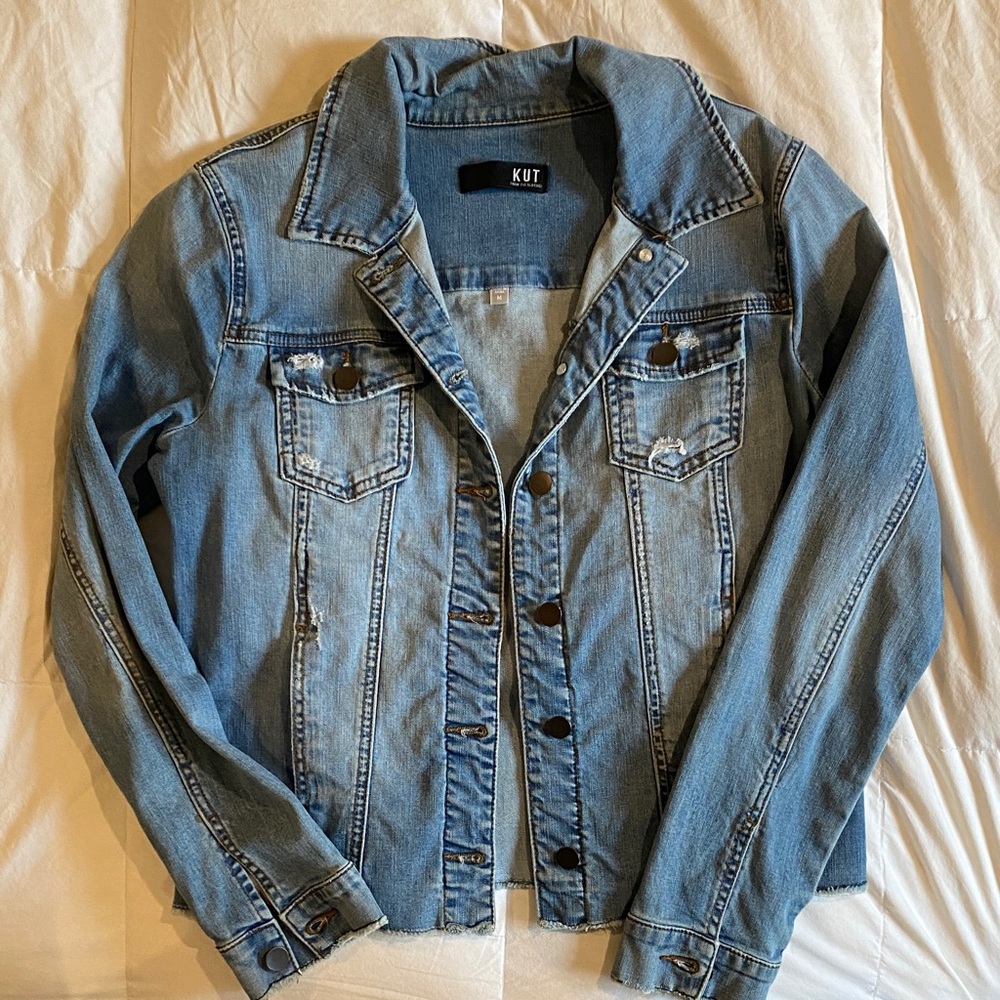 Kut from the Kloth Light Blue Jean Jacket